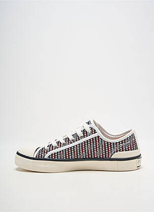 Baskets bout rond talon plat jusqu'à 3cm rouge FUGITIVE BY FRANCESCO ROSSI femme