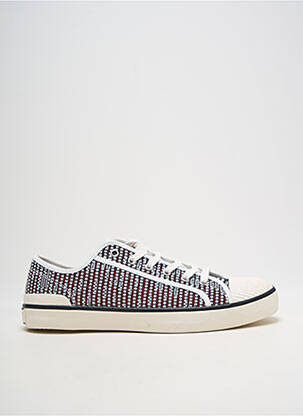 Baskets bout rond talon plat jusqu'à 3cm rouge FUGITIVE BY FRANCESCO ROSSI femme