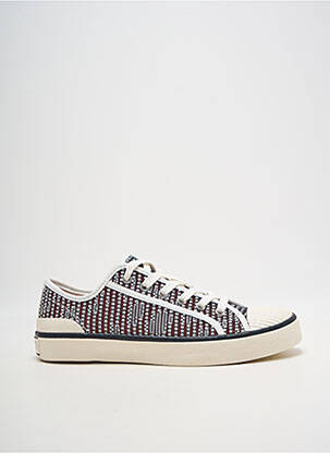 Baskets bout rond talon plat jusqu'à 3cm rouge FUGITIVE BY FRANCESCO ROSSI femme