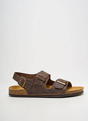 Sandales/nu pieds bout ouvert bout ouvert marron PLAKTON homme