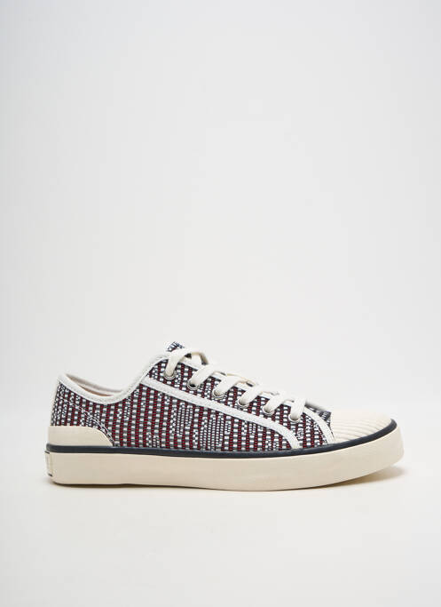 Baskets bout rond talon plat jusqu'à 3cm rouge FUGITIVE BY FRANCESCO ROSSI femme