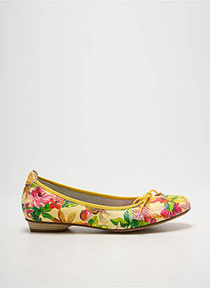 Ballerines talon bas talon plat jusqu'à 3cm jaune DORKING femme