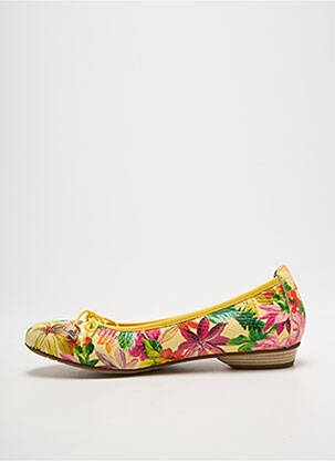 Ballerines talon bas talon plat jusqu'à 3cm jaune DORKING femme
