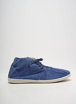 Baskets bout rond bout rond bleu NATURAL WORLD homme