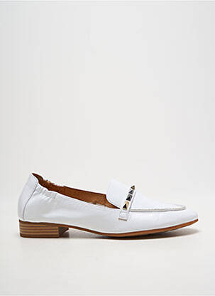 Mocassins matière lisse talon plat jusqu'à 3cm blanc MAM'ZELLE femme