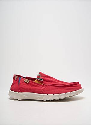 Slip ons bout rond bout rond rouge HEY DUDE homme