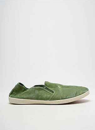 Slip ons bout rond bout rond vert NATURAL WORLD homme