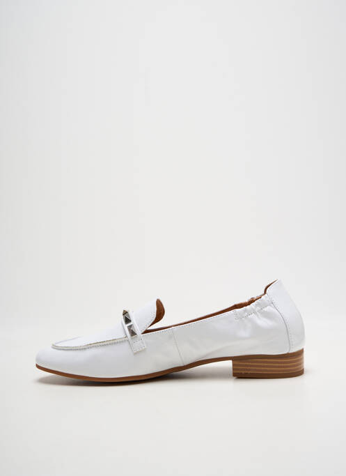Mocassins matière lisse talon plat jusqu'à 3cm blanc MAM'ZELLE femme