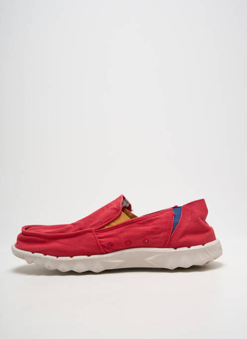 Slip ons bout rond bout rond rouge HEY DUDE homme