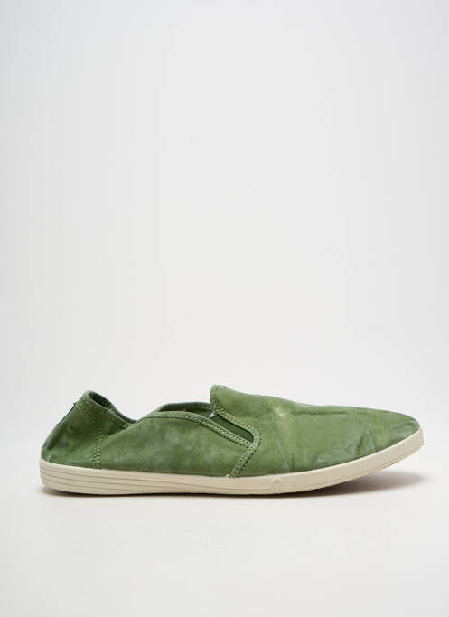 Slip ons bout rond bout rond vert NATURAL WORLD homme