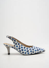 Escarpins fermeture boucle(s) talon de 4 à 6cm bleu DORKING femme