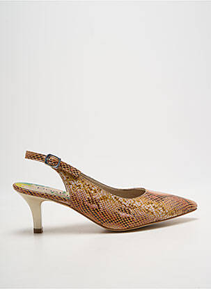 Escarpins fermeture boucle(s) talon de 7 à 9cm marron DORKING femme