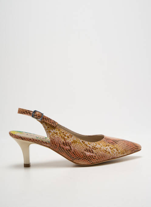 Escarpins fermeture boucle(s) talon de 7 à 9cm marron DORKING femme