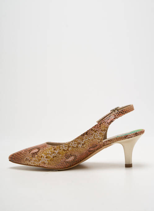 Escarpins fermeture boucle(s) talon de 7 à 9cm marron DORKING femme