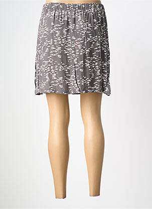 Jupe courte coupe droite gris MARIE-SIXTINE femme
