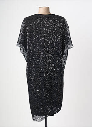 Robe courte manches courtes manches courtes noir SUNCOO femme