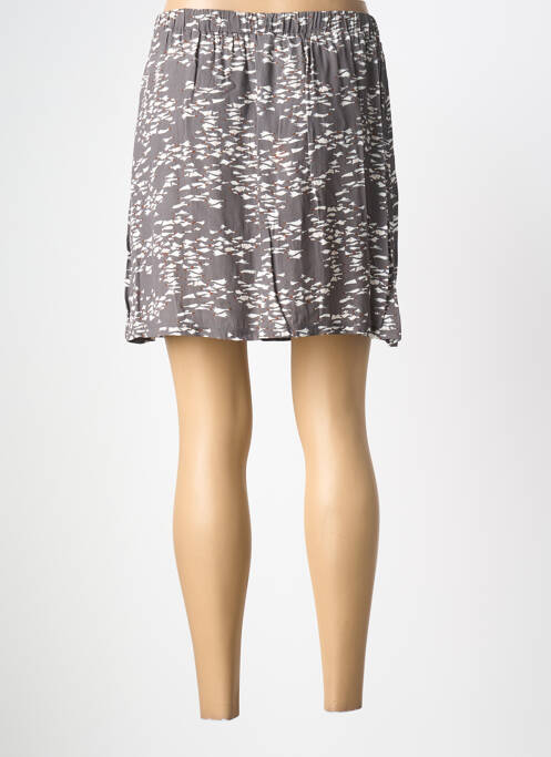 Jupe courte coupe droite gris MARIE-SIXTINE femme