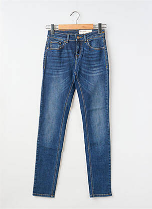 Jeans coupe slim tissage brut taille normale bleu JANE BLUE femme