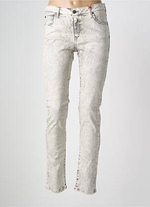 Jeans coupe slim tissage brut taille normale gris RED LEGEND femme