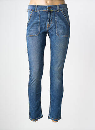 Jeans coupe slim tissage brut taille normale bleu #RED/LEGEND femme