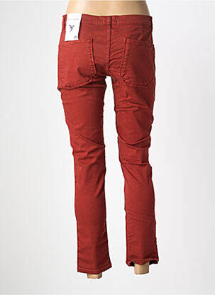 Jeans coupe slim tissage brut taille normale rouge RED LEGEND femme