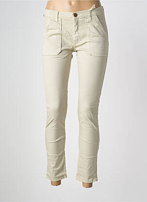 Jeans coupe slim tissage brut taille normale beige #RED/LEGEND femme