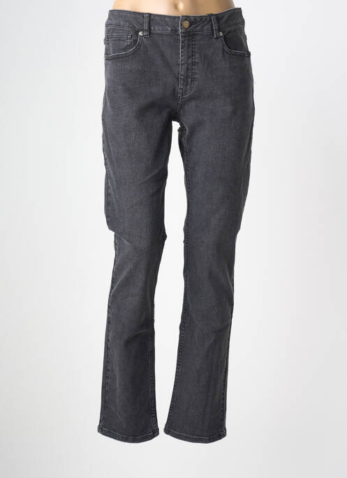 Jeans coupe slim tissage brut taille normale noir LABDIP femme