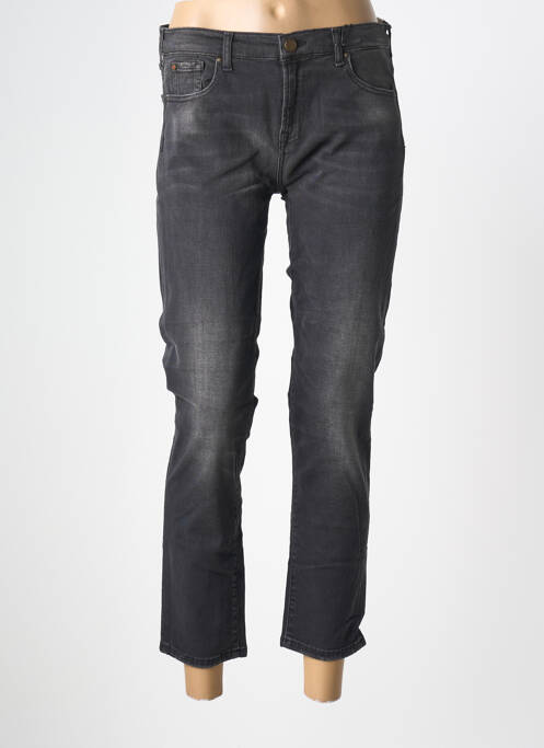 Jeans coupe slim tissage brut taille normale noir #RED/LEGEND femme