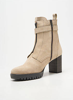 Bottines/boots talon bottier talon de 7 à 9cm beige FLUCHOS femme
