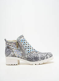 Bottines/boots tissage satiné talon de 4 à 6cm gris LAURA VITA femme