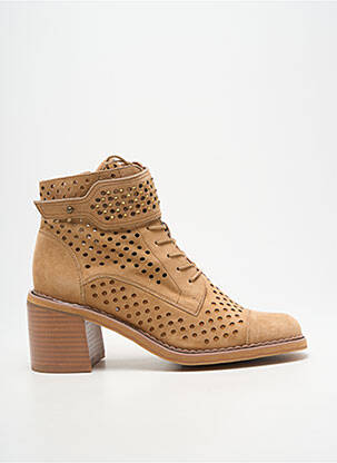 Bottines/boots talon bottier talon de 7 à 9cm marron MAM'ZELLE femme