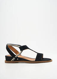 Sandales/nu pieds chiquet talon plat jusqu'à 3cm noir MAM'ZELLE femme