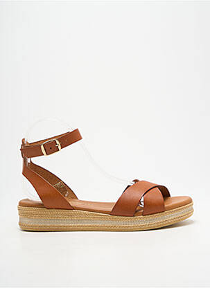 Sandales/nu pieds fermeture bride(s) talon plat jusqu'à 3cm marron CARLA TORTOSA femme
