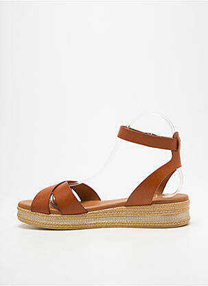 Sandales/nu pieds fermeture bride(s) talon plat jusqu'à 3cm marron CARLA TORTOSA femme