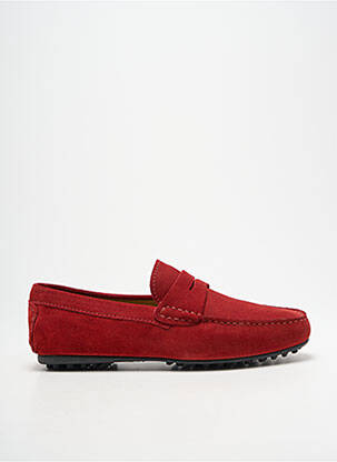 Mocassins bout rond bout rond rouge L'ATELIER TROPÉZIEN homme