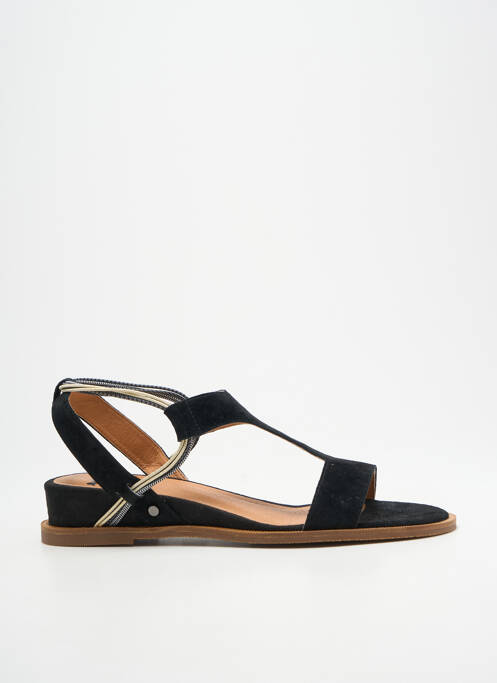 Sandales/nu pieds chiquet talon plat jusqu'à 3cm noir MAM'ZELLE femme