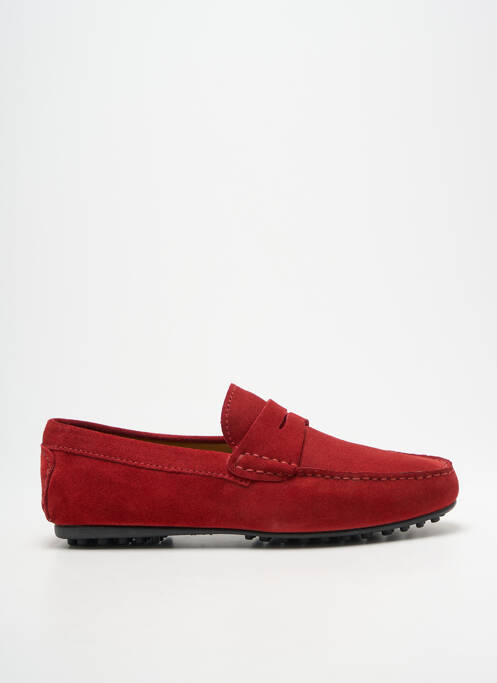 Mocassins bout rond bout rond rouge L'ATELIER TROPÉZIEN homme