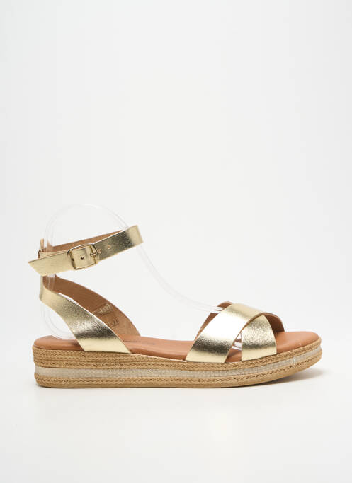 Sandales/nu pieds fermeture bride(s) talon plat jusqu'à 3cm or CARLA TORTOSA femme