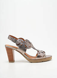 Sandales/nu pieds talon bottier talon de 7 à 9cm argent MAM'ZELLE femme