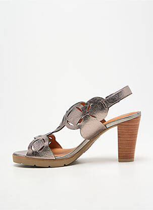 Sandales/nu pieds talon bottier talon de 7 à 9cm argent MAM'ZELLE femme