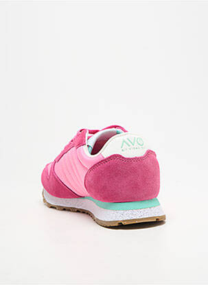 Baskets bout rond talon plat jusqu'à 3cm rose AVO ALL VIBES ON femme