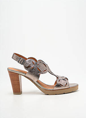 Sandales/nu pieds talon bottier talon de 7 à 9cm argent MAM'ZELLE femme