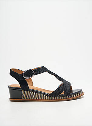 Sandales/nu pieds tissage satiné talon de 4 à 6cm noir FUGITIVE BY FRANCESCO ROSSI femme