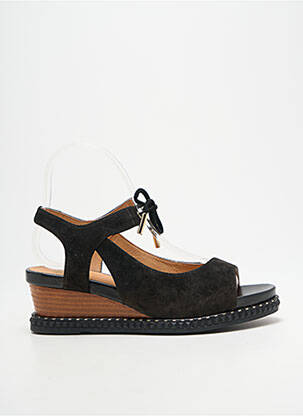 Sandales/nu pieds talon compensé talon de 4 à 6cm noir MAM'ZELLE femme