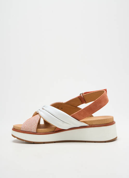 Sandales/nu pieds matière lisse talon de 4 à 6cm blanc FUGITIVE BY FRANCESCO ROSSI femme