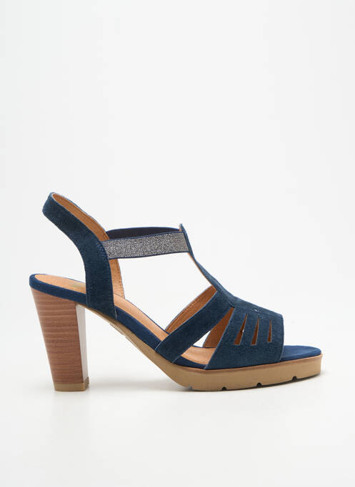 Sandales/nu pieds talon bottier talon plat jusqu'à 3cm bleu MAM'ZELLE femme