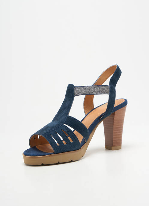 Sandales/nu pieds talon bottier talon plat jusqu'à 3cm bleu MAM'ZELLE femme