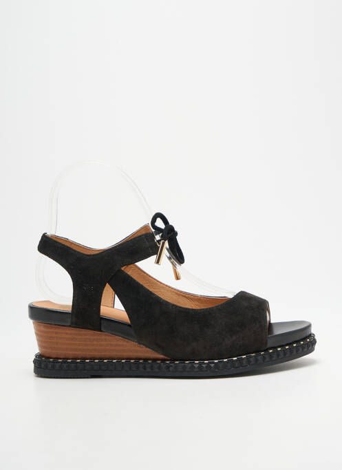 Sandales/nu pieds talon compensé talon de 4 à 6cm noir MAM'ZELLE femme