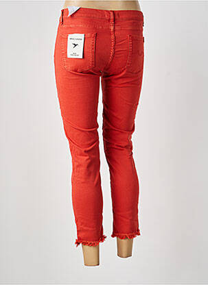 Pantacourt stretch taille normale rouge RED LEGEND femme