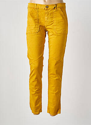 Jeans coupe slim tissage brut taille normale jaune RED LEGEND femme